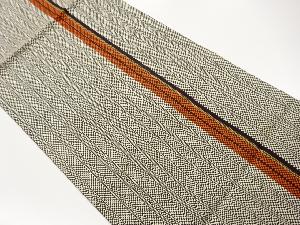 本場筑前博多縞模様織出し名古屋帯